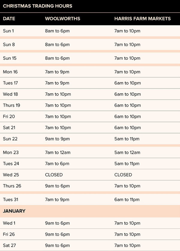 2024 Holiday Trading Hours